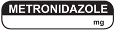 Metronidazole Syringe Label